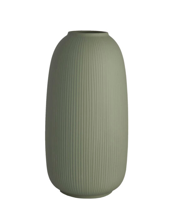 Storefactory Vase Aby grün matt
