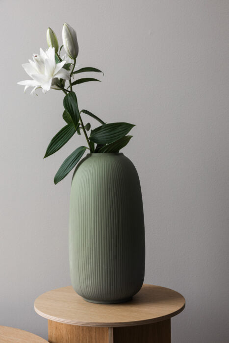 Storefactory Vase Aby grün matt