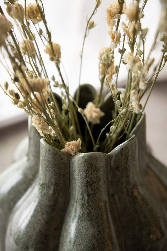 Storefactory Vase EKEBO olive grün