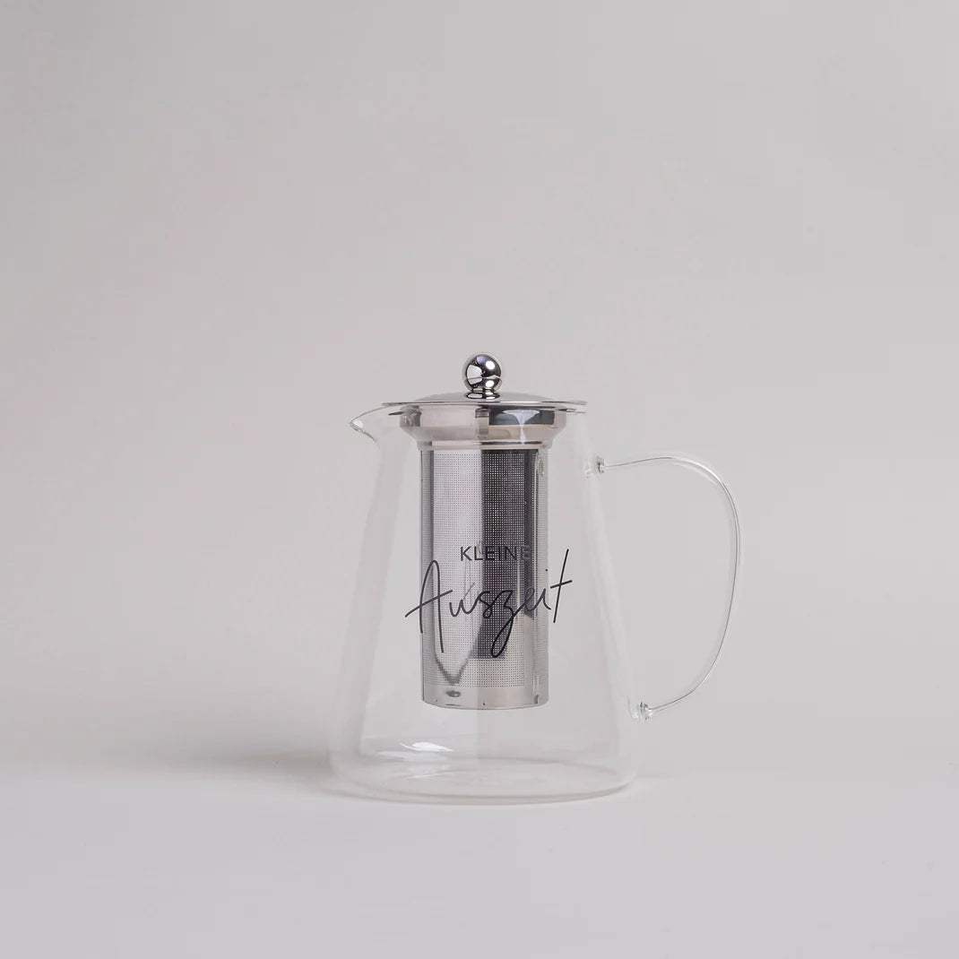 Eulenschnitt Teekanne KLEINE AUSZEIT Glas mit Sieb 1,2 Liter