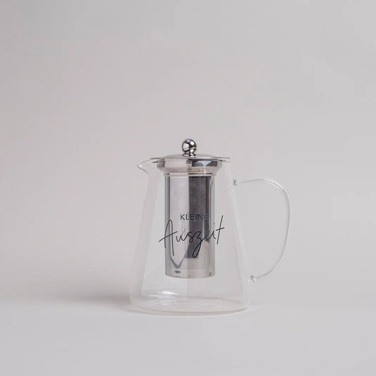 Eulenschnitt Teekanne KLEINE AUSZEIT Glas mit Sieb 1,2 Liter