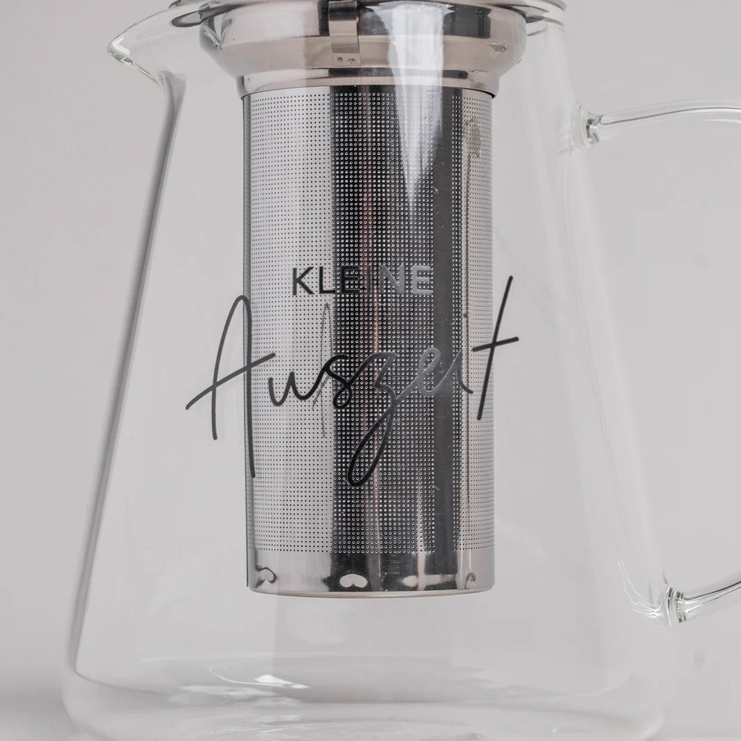 Eulenschnitt Teekanne KLEINE AUSZEIT Glas mit Sieb 1,2 Liter