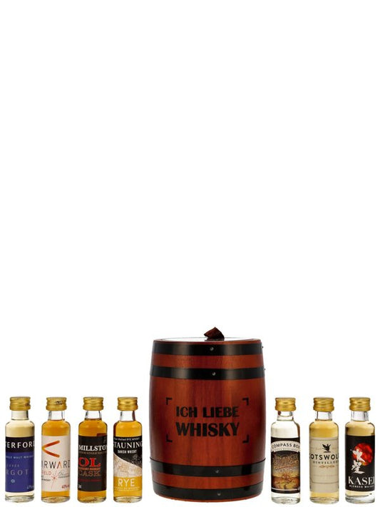 World Whisky Tasting Fass 7 x 0,02 L im Holzfass
