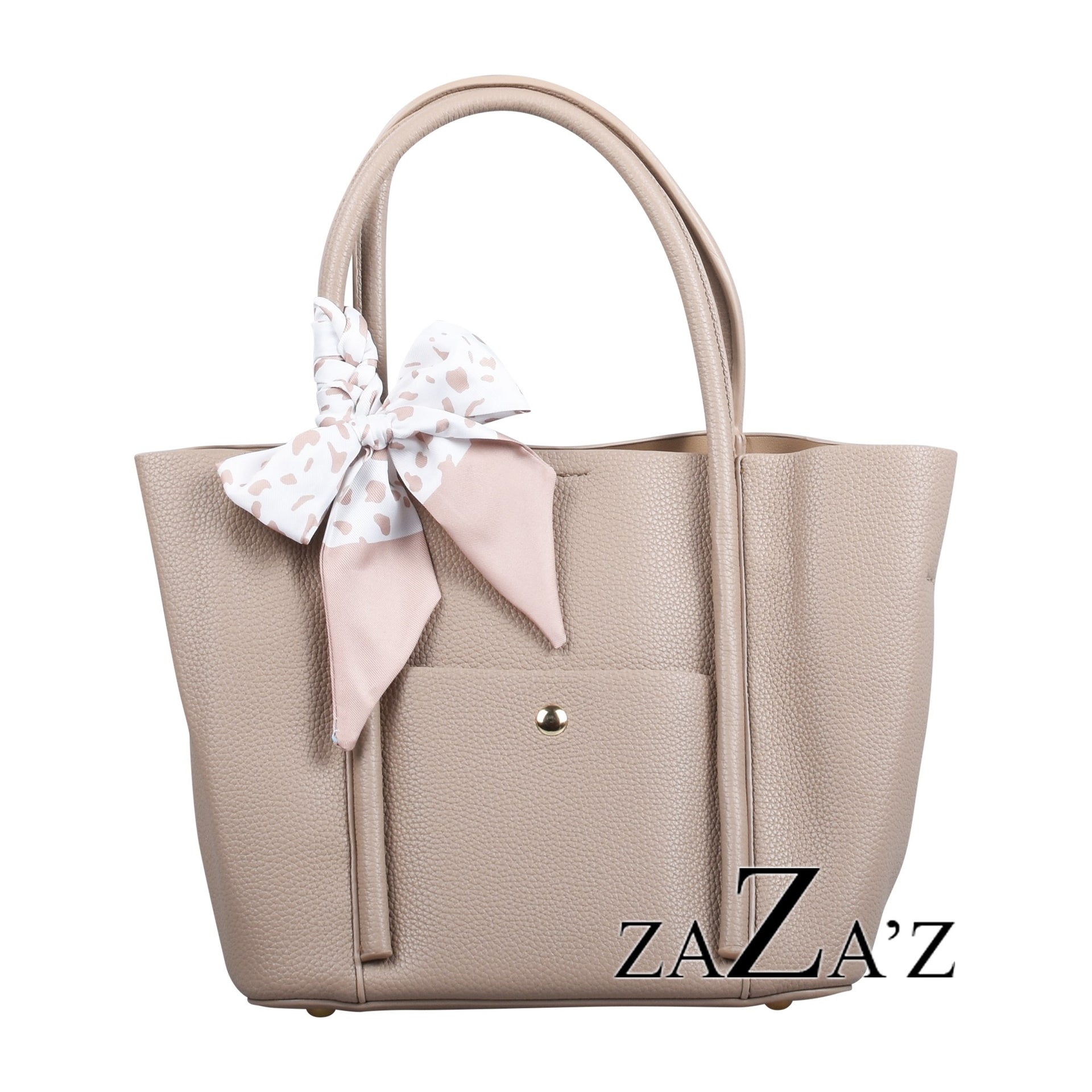 Handtasche HELEN taupe mit Tuch
