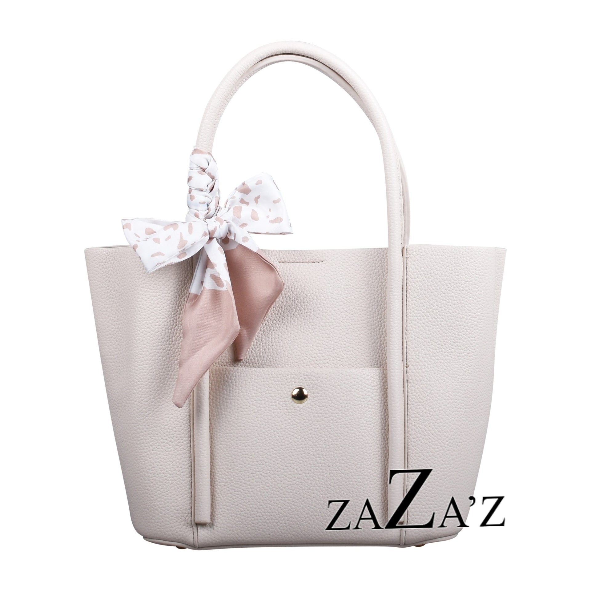 Handtasche HELEN beige mit Tuch